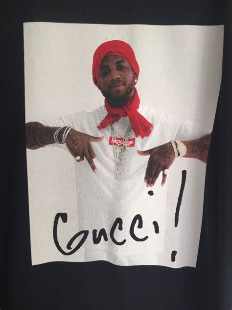 gucci supreme tee|Supreme Gucci Mane Tee Black Men's .